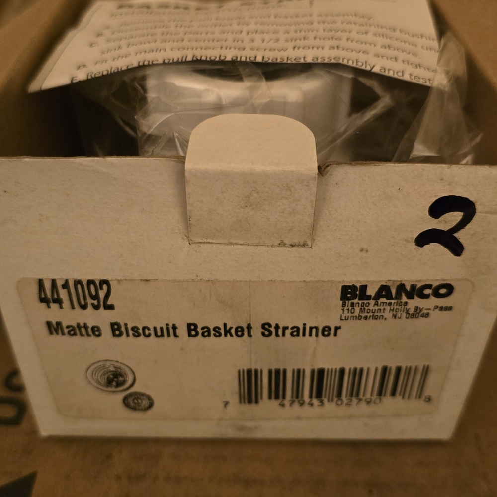 BLANCO Matte Biscuit Basket Strainer - Biscuit